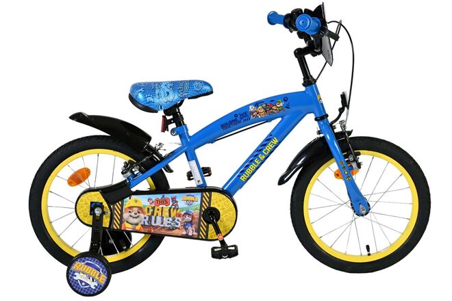 Rubble & Crew Kinderfiets Jongens 16 inch Blauw Twee handremmen 2025