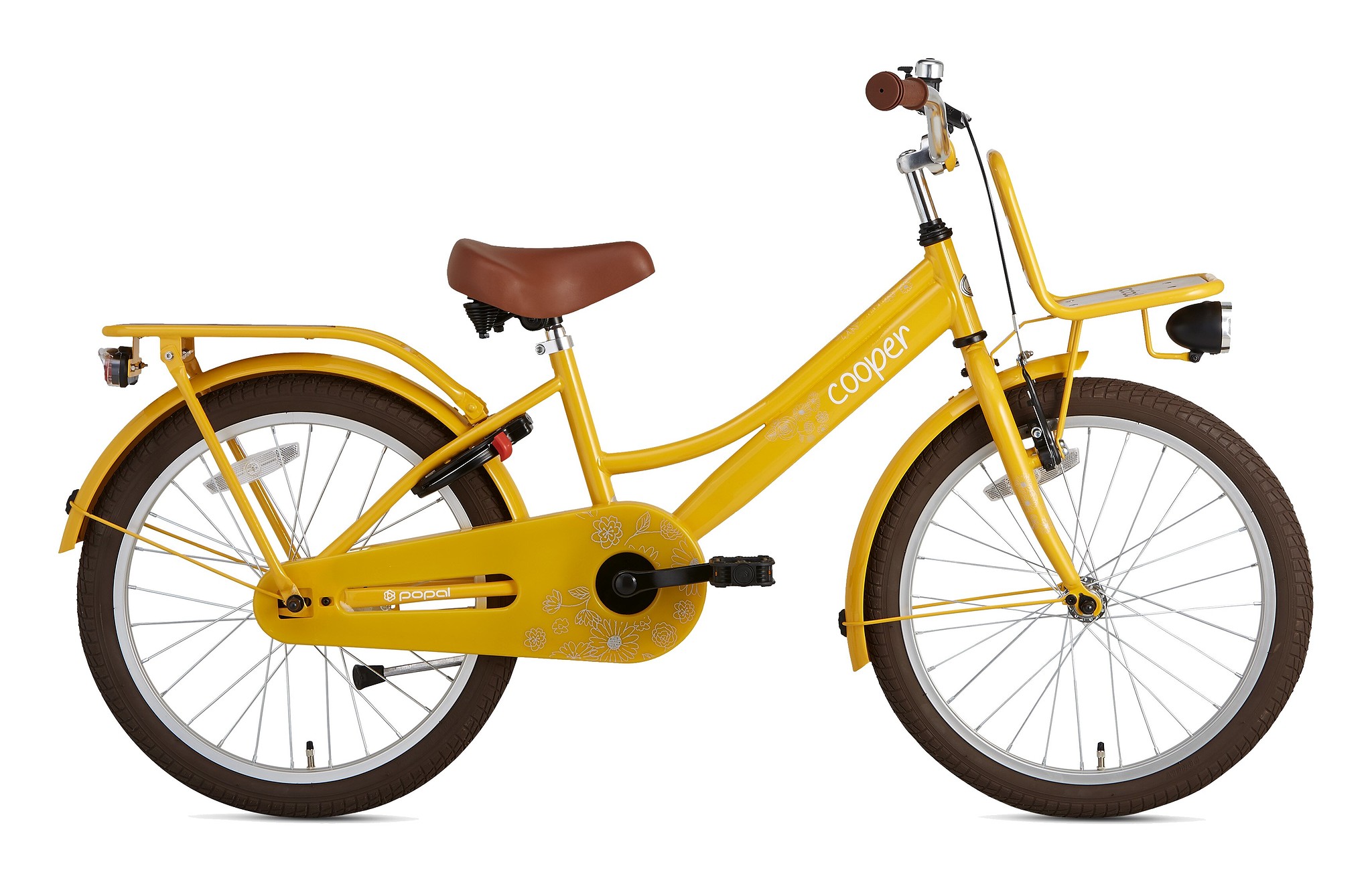 Supersuper Kinderfiets Cooper Bamboo 20 inch Geel