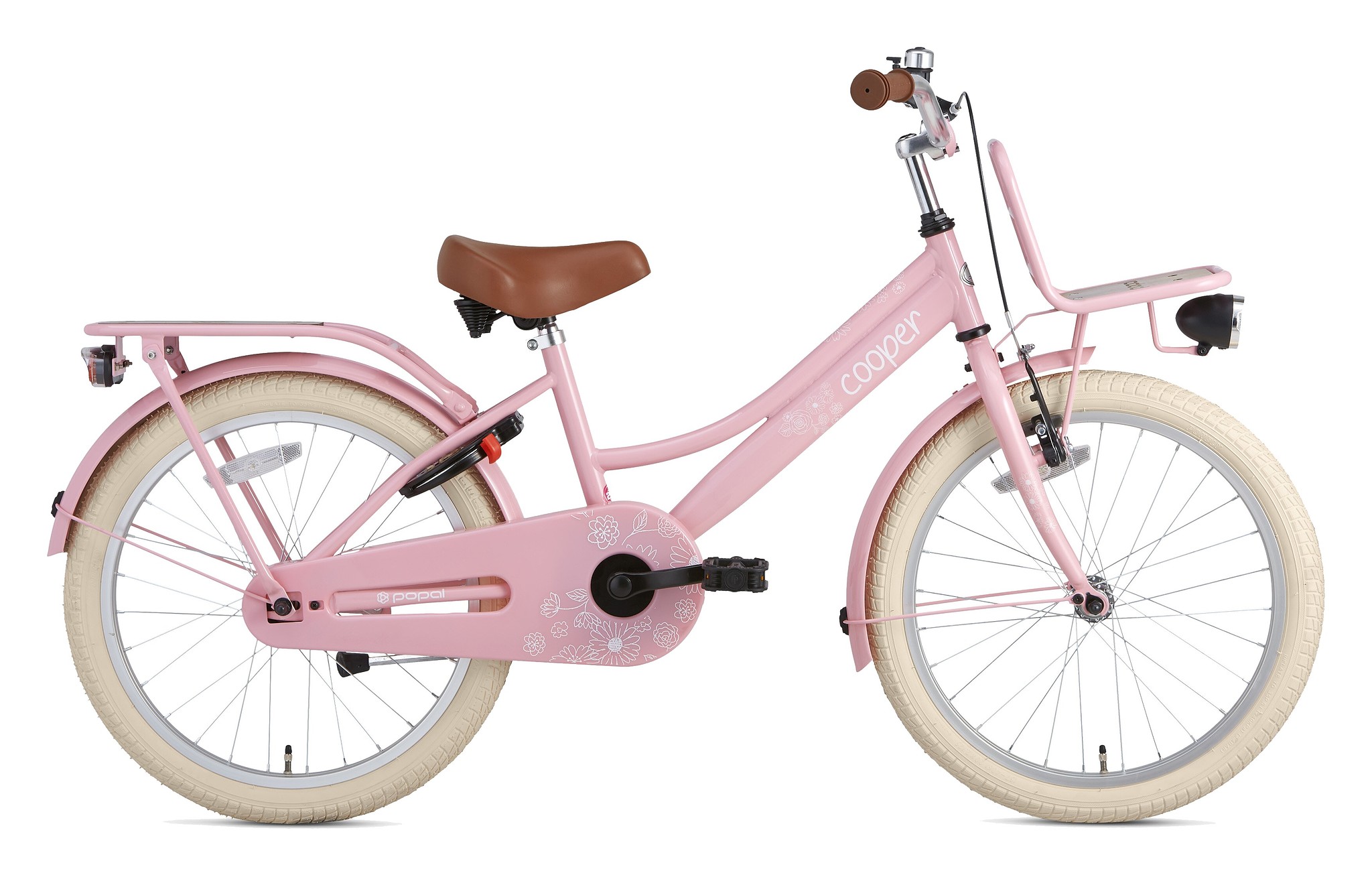 Supersuper Kinderfiets Cooper Bamboo 20 inch Roze