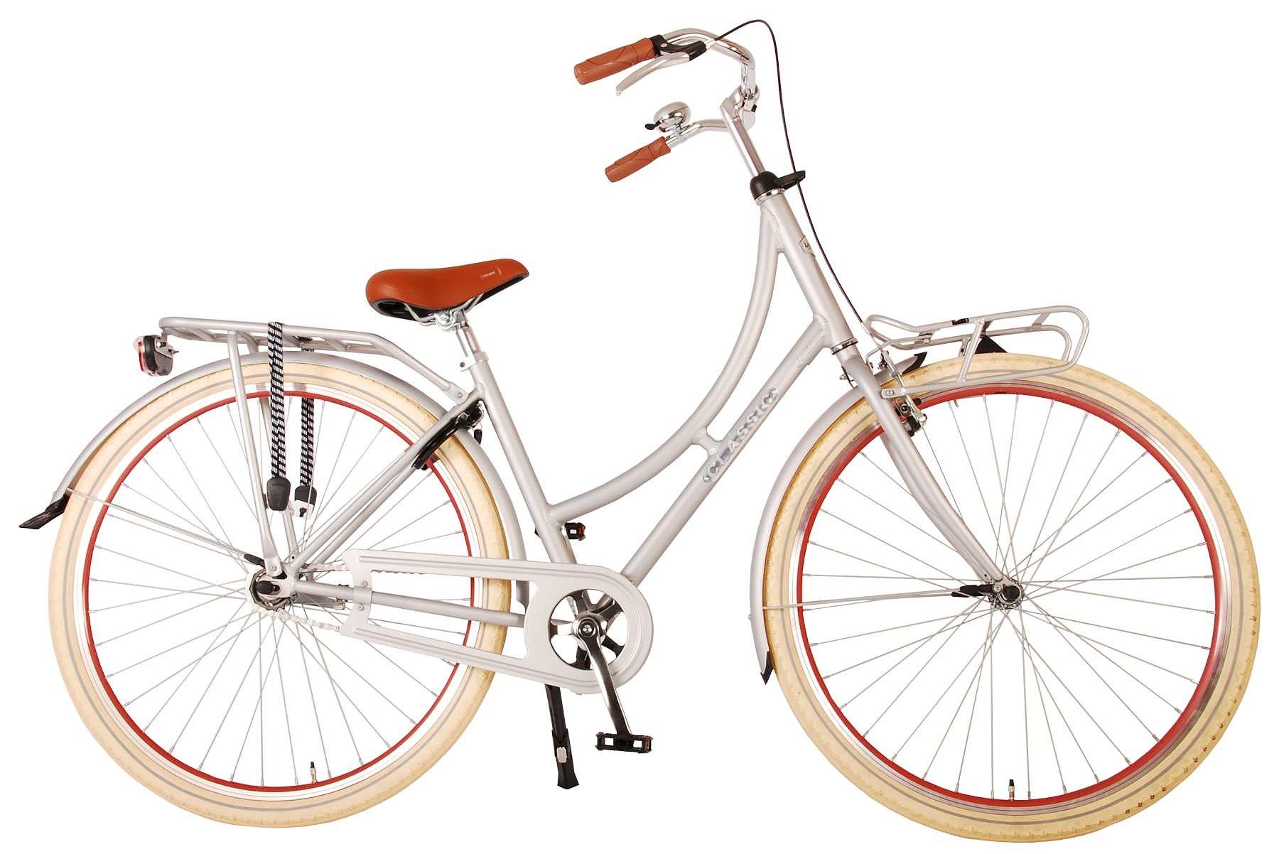 Volare Classic Omafiets D48 Mat Zilver