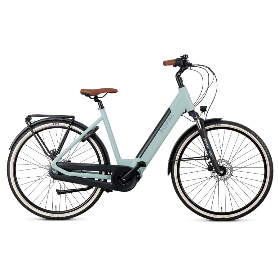 Popal Elektrische stadsfiets Novel MM dames 47 cm groen 520 Wh