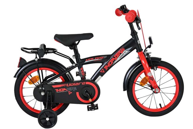 Volare Thombike Kinderfiets Jongens 14 inch Zwart Rood 2025