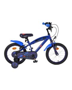 Superman Kinderfiets Jongens 16 inch Blauw Twee handremmen 2025