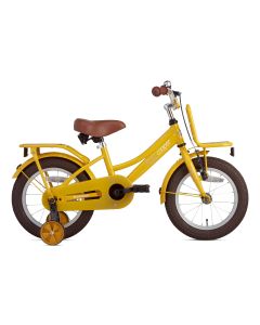 Supersuper Kinderfiets Cooper Bamboo 14 inch Geel