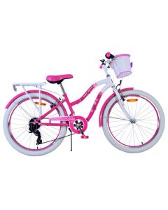 Volare Kinderfiets Lovely 24 inch roze 7-speed
