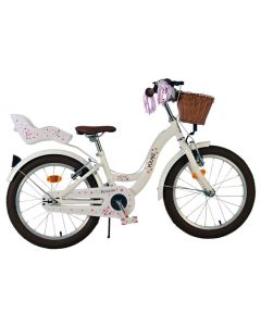 Volare Blossom Kinderfiets Meisjes 18 inch Wit Twee handremmen 2025