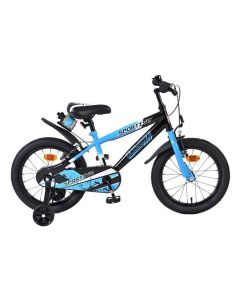 Volare Sportivo Kinderfiets Jongens 16 inch Blauw Zwart Twee Handremmen 2025
