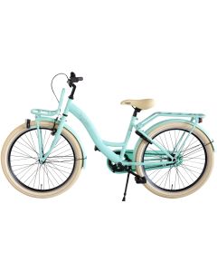 Kinderfiets 24 inch Kyoso Blossom Breeze met remnaaf - mat mintgroen