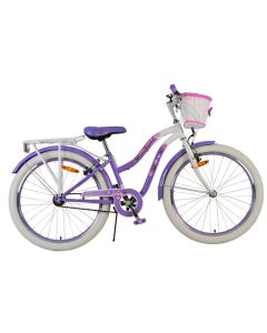 Volare Lovely Kinderfiets Meisjes 24 inch Paars Twee handremmen