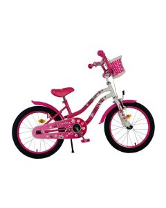 Volare Lovely Kinderfiets Meisjes 18 inch Roze Wit