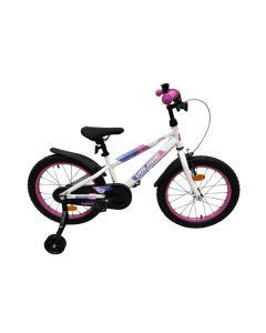 Volare Lily Kinderfiets Meisjes 18 inch Wit Roze Paars 2025