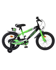 Volare Sportivo Kinderfiets Jongens 16 inch Groen Zwart Twee Handremmen 2025