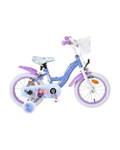Disney Frozen 2 Kinderfiets Meisjes 14 inch Blauw/Paars Twee handremmen 2025