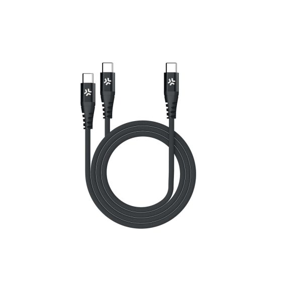 Celly USB-C naar dubbele USB-C Kabel Celly USB-C naar dubbele USB-C Kabel