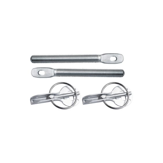 Simoni Racing Set universele motorkaphaken/-pins RVS Quick release Type 2 Simoni Racing Set universele motorkaphaken/-pins RVS Quick release Type 2