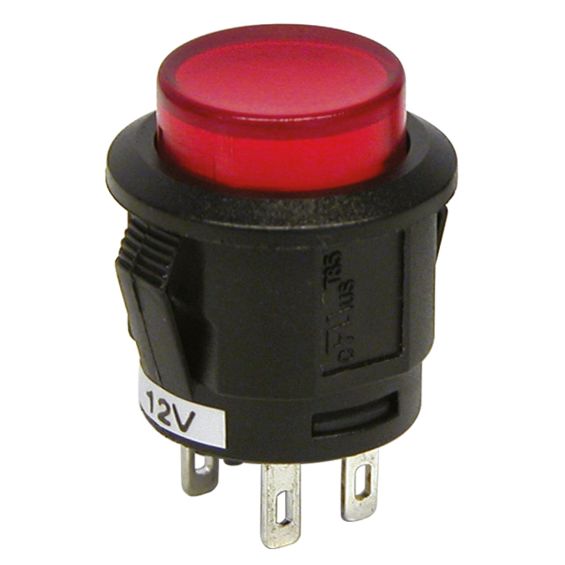 Carpoint Drukschakelaar 12V 20A rood
