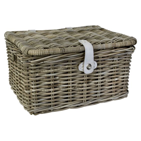 FastRider Fietsmand met deksel naturel FastRider Fietsmand met deksel naturel