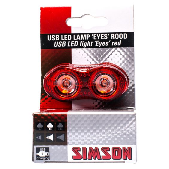 Simson Achterlicht USB Led Eyes Simson Achterlicht USB Led Eyes