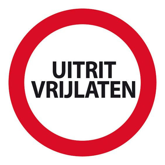 Carpoint Plaat Uitrit Vrijlaten 24cm rond