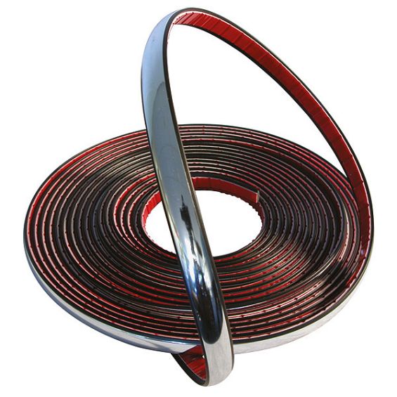 Carpoint Decoratie strip chroom 6mm 8m Carpoint Decoratie strip chroom 6mm 8m