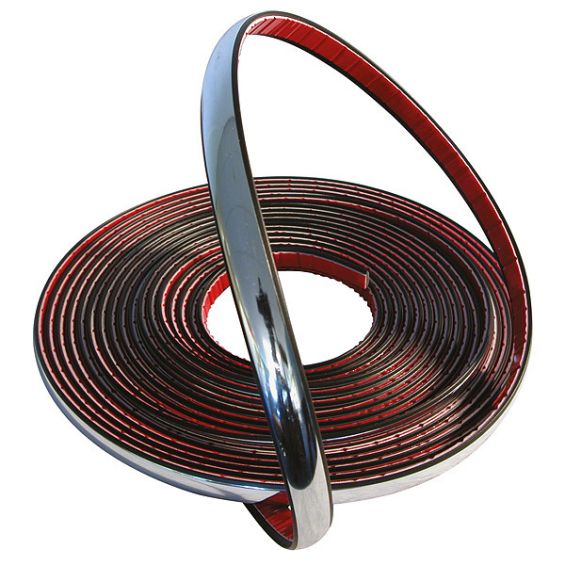 Carpoint Decoratie strip chroom 9mm 8m Carpoint Decoratie strip chroom 9mm 8m