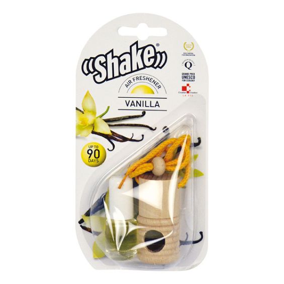 Shake luchtverfrisser + navulling vanilla 2x 4