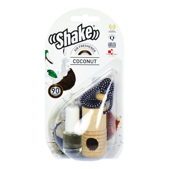 Shake luchtverfrisser + navulling coconut 2x 4 Shake luchtverfrisser + navulling coconut 2x 4