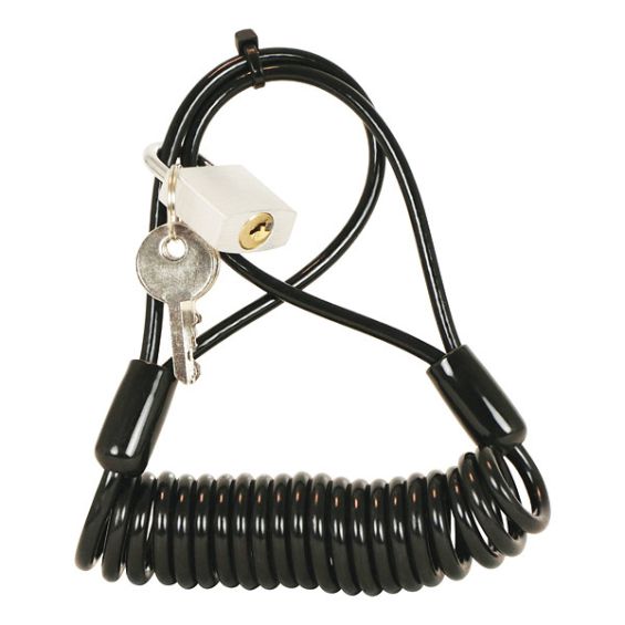 Dresco Spiraalslot 150cm zwart Dresco Spiraalslot 150cm zwart