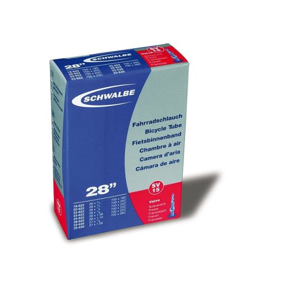 Schwalbe Binnenband 27/28X7/8-1.10 Frans 40MM 18/28-622/630 (SV15) Schwalbe Binnenband 27/28X7/8-1.10 Frans 40MM 18/28-622/630 (SV15)