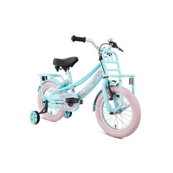 Supersuper Kinderfiets Lola Roze 14 inch Roze