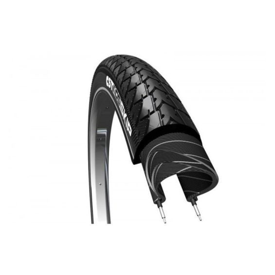 CST Buitenband 24X1.75 47-507 Reflectie Kids Skip Zwart