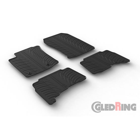 Gledring Rubbermatten passend voor Toyota Landcruiser Automaat 2013- (T profiel 4-delig + montageclips) Gledring Rubbermatten passend voor Toyota Landcruiser Automaat 2013- (T profiel 4-delig + montageclips)
