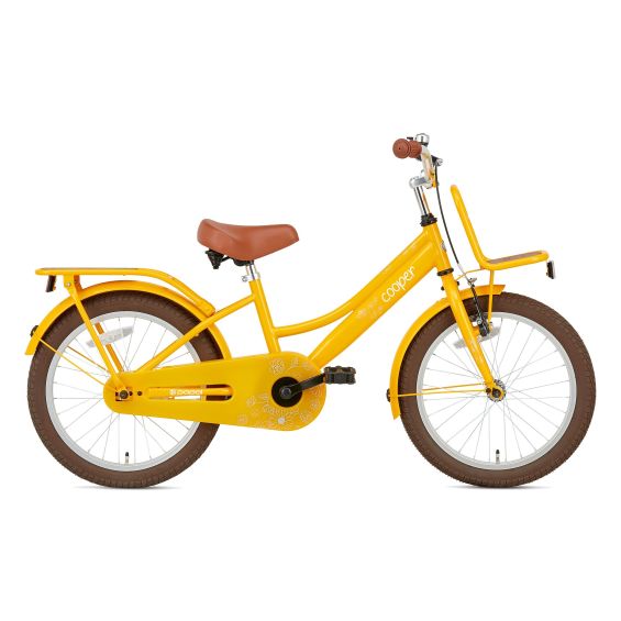 Supersuper Kinderfiets Cooper Bamboo 18 inch Geel Supersuper Kinderfiets Cooper Bamboo 18 inch Geel