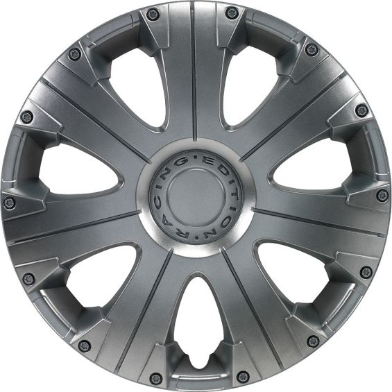 AutoStyle 4-Delige Wieldoppenset Racing 13-inch zilver AutoStyle 4-Delige Wieldoppenset Racing 13-inch zilver