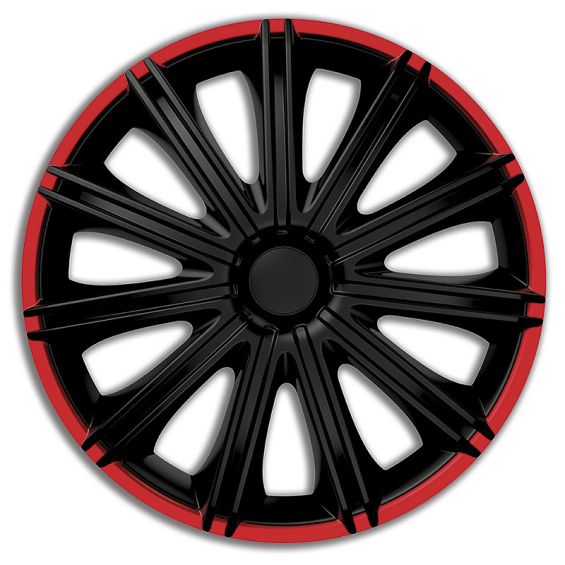 AutoStyle 4-Delige Wieldoppenset Nero R 16-inch zwart/rood AutoStyle 4-Delige Wieldoppenset Nero R 16-inch zwart/rood