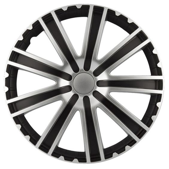 AutoStyle 4-Delige Wieldoppenset Toro 13-inch zwart/zilver