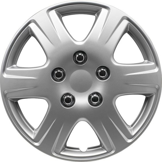 AutoStyle 4-Delige Wieldoppenset Louisiana 15-inch zilver AutoStyle 4-Delige Wieldoppenset Louisiana 15-inch zilver