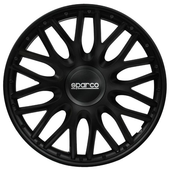 Sparco 4-Delige Wieldoppenset Roma 14-inch zwart Sparco 4-Delige Wieldoppenset Roma 14-inch zwart
