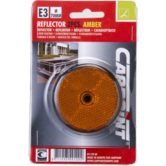 Carpoint Reflector Rond Oranje