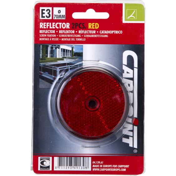 Carpoint Reflector Rond Rood Carpoint Reflector Rond Rood