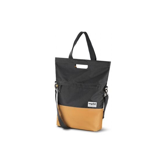 Urban Proof gerecyclede shopper fietstas 20L grijs-oker Urban Proof gerecyclede shopper fietstas 20L grijs-oker