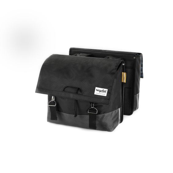 Urban Proof gerecyclede dubbele fietstas 55L zwart-grijs Urban Proof gerecyclede dubbele fietstas 55L zwart-grijs