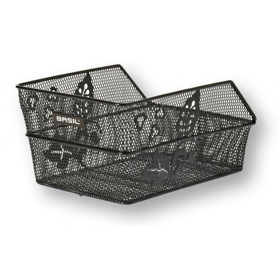 Basil Fietsmand Cento Flower S zwart Basil Fietsmand Cento Flower S zwart