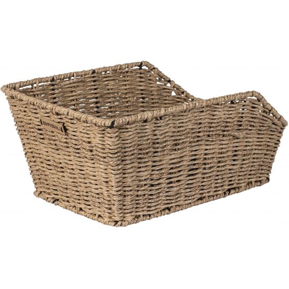 Basil Fietsmand Cento Rattan Look bruin
