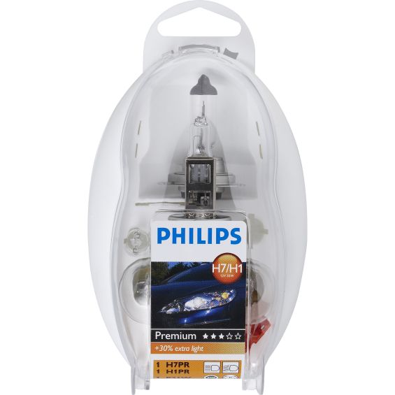 Philips Reservelampenset Easykit H7/H1 Philips Reservelampenset Easykit H7/H1