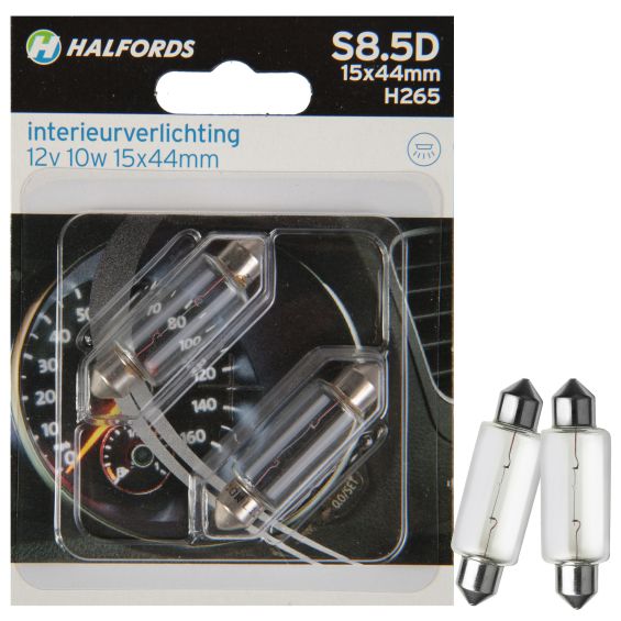 Halfords Autolampen S8.5D 15x44mm Halfords Autolampen S8.5D 15x44mm