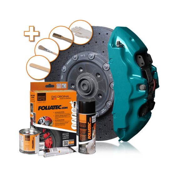 Foliatec Remklauwlakset miami beach blauw glanzend 3 Componenten Foliatec Remklauwlakset miami beach blauw glanzend 3 Componenten