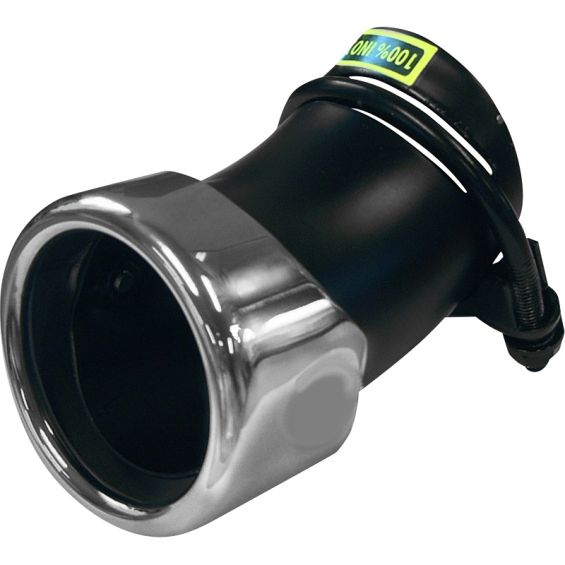 Uitlaatsierstuk RVS rond 76mm verstelbaar 45-55mm aansluiting Uitlaatsierstuk RVS rond 76mm verstelbaar 45-55mm aansluiting