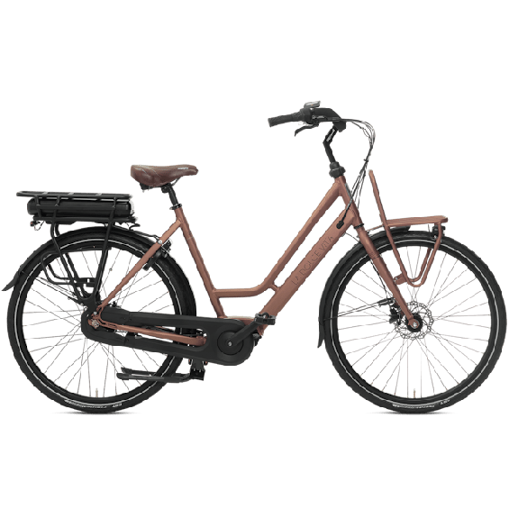 BSP La Dolce Vita - Bafang Elektrische fiets Dames 57 cm Brons 450Wh BSP La Dolce Vita - Bafang Elektrische fiets Dames 57 cm Brons 450Wh