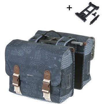 BASIL Dubbele fietstas Bohème MIK 35 liter indigo blauw